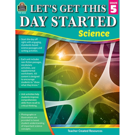 Teacher Created Resources Lets Get This Day Started: Science Book, Grade 5 TCR8265